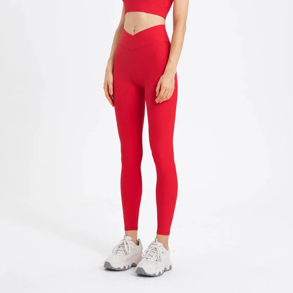 Pantalones de yoga de lycra acanalados para gimnasio, leggings para mujer para fitness, pantalones largos de cintura alta para mujer, mallas push-up de cadera para mujer, ropa de mujer