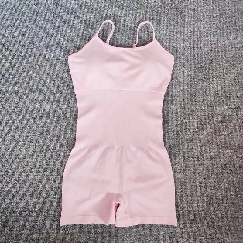 Seamless Fitness Sports Bodysuit: Sexy Peach Butt Lifting, Tummy Control & Chest Enhancing, Sling Shapewear for Yoga, Workout