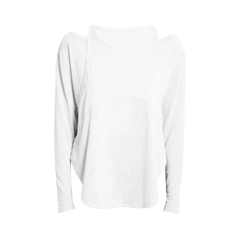 Long Sleeve Yoga Shirts for Women Loose Sports Tee Crop Top Sports Top Women Sportswear Gym Fitness Wear Clothing Workout Female