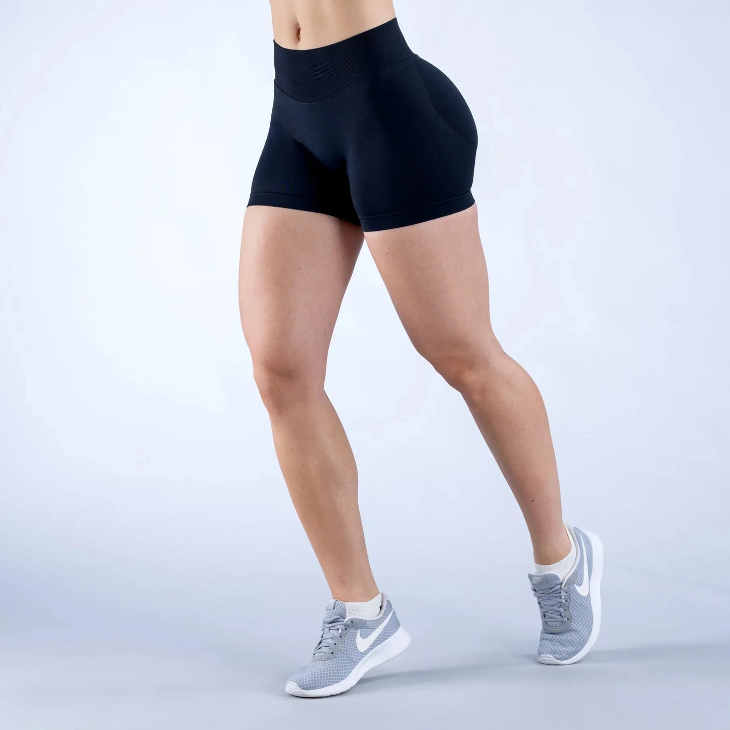 Seamless Yoga & Gym Butt-Lifting High-Waisted Sports Bra Leggings Shorts for Running Workouts Stretch Fitness Outfit