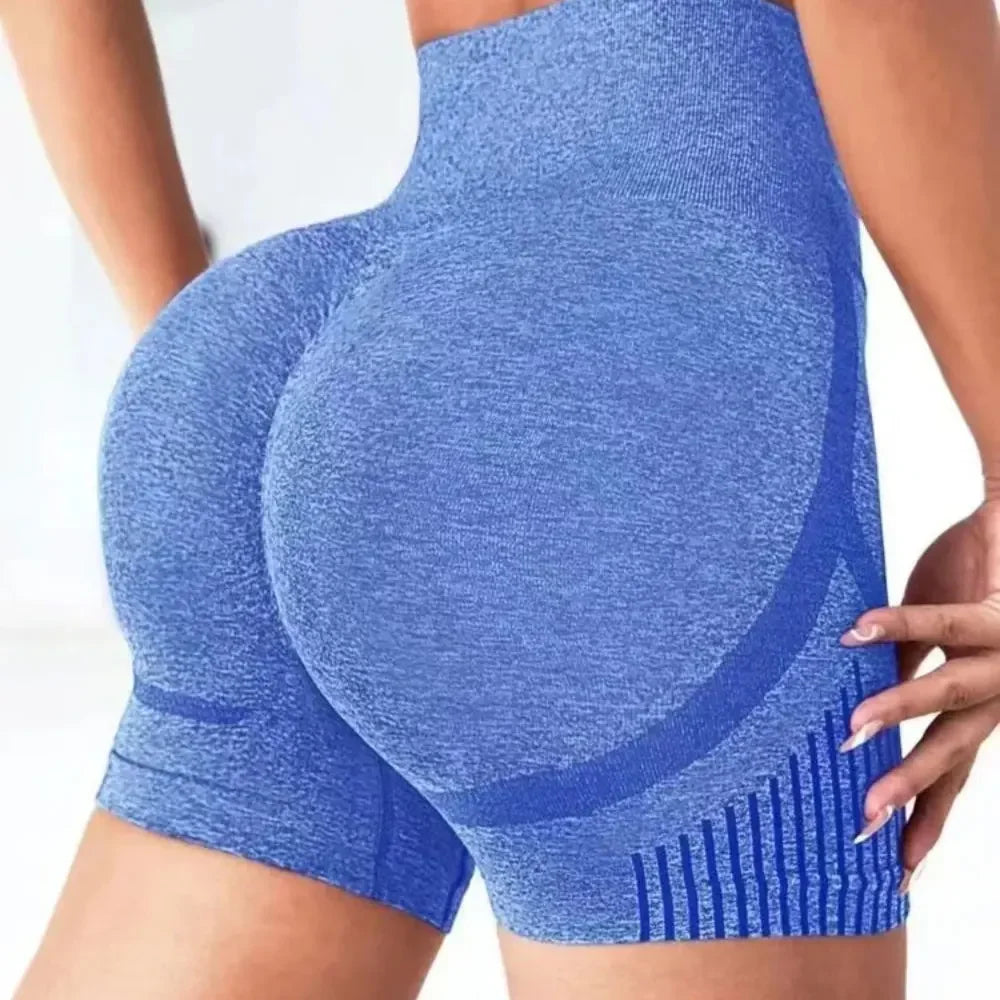Pantalones Cortos de Yoga de Cintura Alta para Mujer, Pantalones Cortos de Entrenamiento, Levantamiento de Glúteos, Fitness, Gimnasio, Correr, Ropa Deportiva