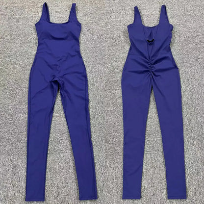 Mono de gimnasio de una pieza para mujer - Monos cortos deportivos de yoga para entrenamiento, mono de fitness elástico para entrenamiento femenino, bodys de alta elasticidad