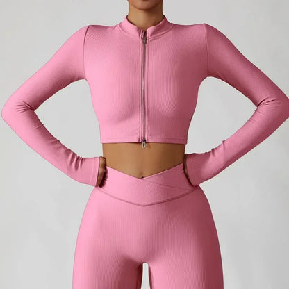 Conjunto Deportivo de Yoga de 3 Piezas, Suave y Transpirable, Traje de Gimnasio de Cintura Alta, Ropa Deportiva para Mujer, Conjunto de Entrenamiento para Mujer, Chándal