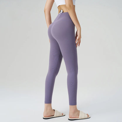 Pantalones de yoga de cintura alta para mujer que levantan los glúteos - Mallas de cadera de melocotón que no se enrollan, leggings finos de verano para control de abdomen para hacer ejercicio