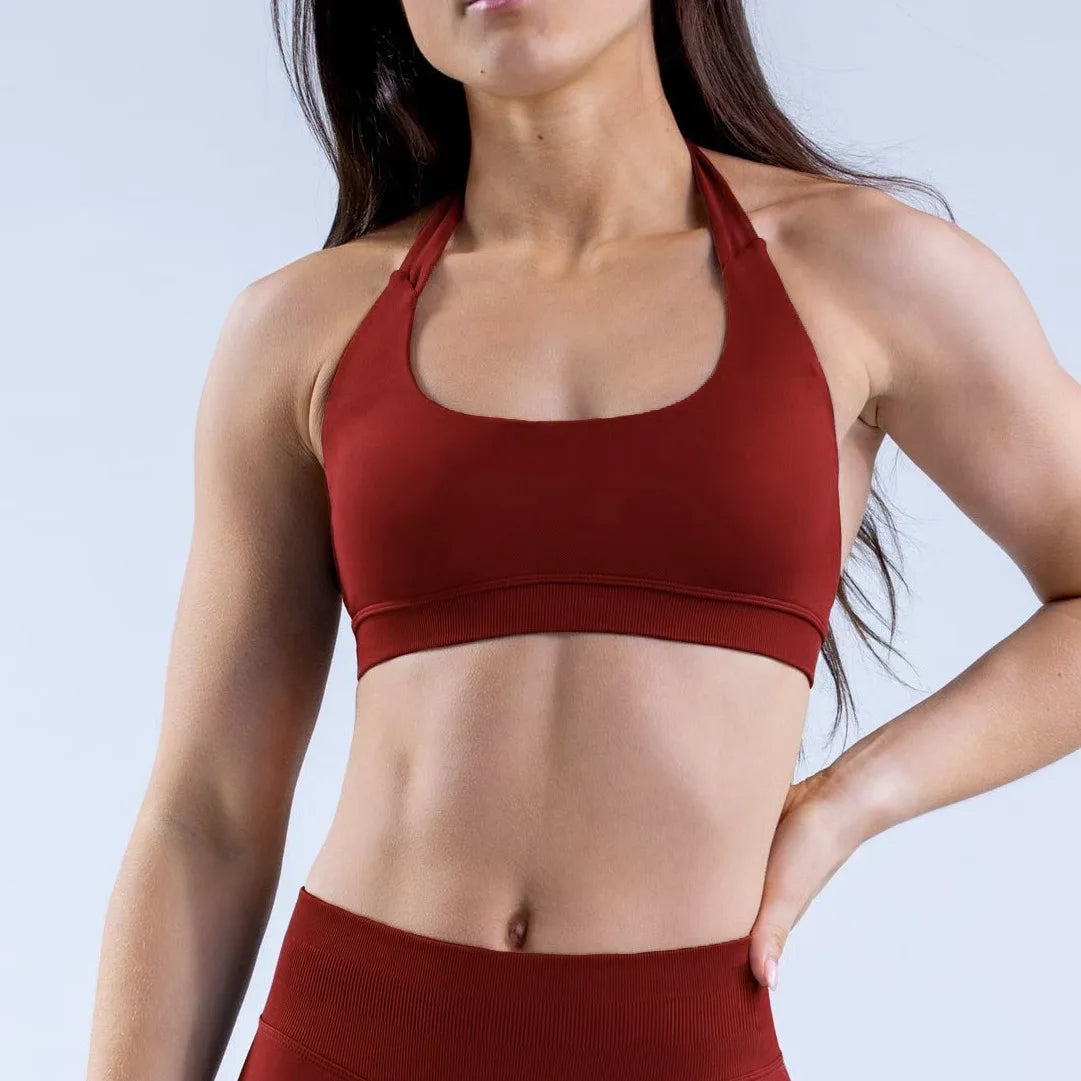 Seamless Yoga & Gym Butt-Lifting High-Waisted Sports Bra Leggings Shorts for Running Workouts Stretch Fitness Outfit