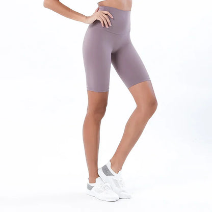 Pantalones cortos deportivos para mujer, cintura alta, yoga, ajuste entallado, levantamiento de glúteos, gimnasio, correr, alta elasticidad, ciclista, cintura alta, entrenamiento, gimnasio.