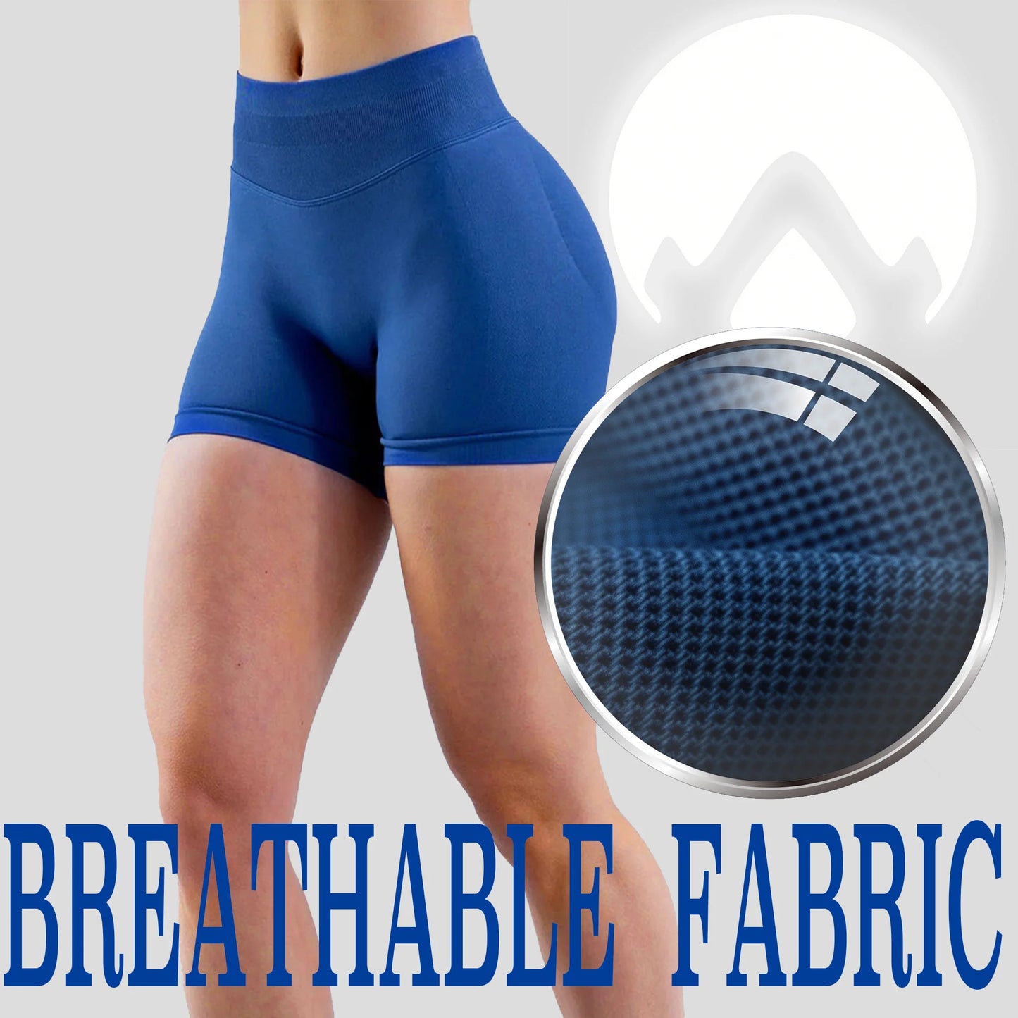 Pantalones cortos de yoga sin costuras de cintura alta para mujer, levantamiento de cadera, transpirables, elásticos, deportivos para correr al aire libre, fitness, entrenamiento diario
