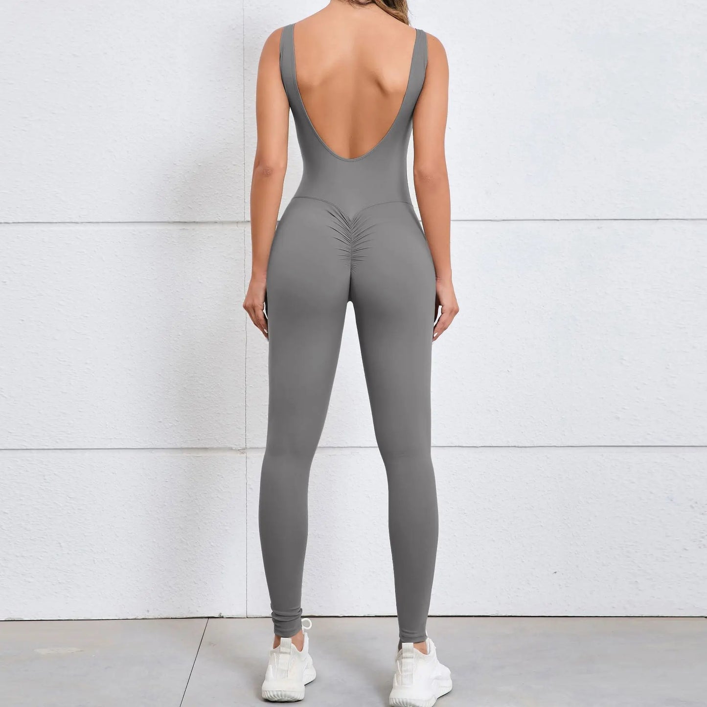 Mono de gimnasio de una pieza para mujer - Monos cortos deportivos de yoga para entrenamiento, mono de fitness elástico para entrenamiento femenino, bodys de alta elasticidad