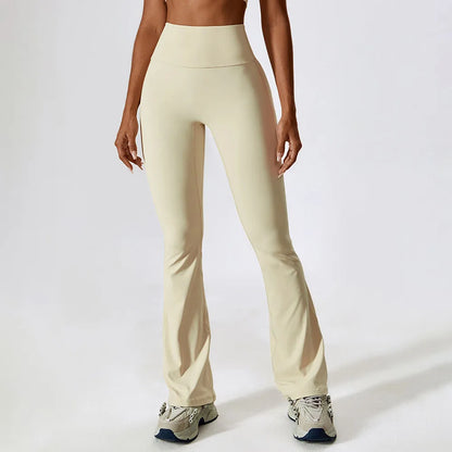 Pantalones de yoga acampanados para mujer, de cintura alta, pierna ancha, para gimnasio, entrenamiento, fitness, deportes, pantalones acampanados, pantalones de baile latino
