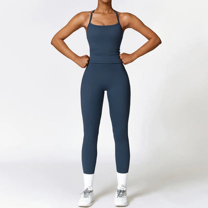 Women's Tight Yoga Tracksuit Workout Activewear 2 Piece Set for Winter Outdoor Running Athletic Sports Suit for Women