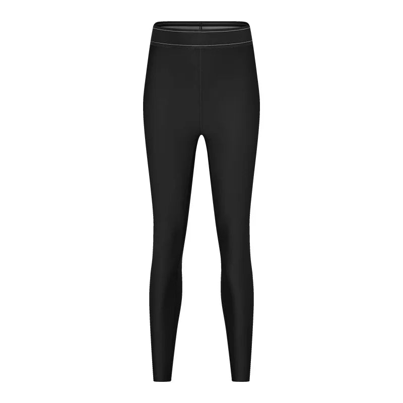 Women's High Waist Butt Lifting Yoga Set - High Impact Supportive Sports Bra and Leggings Gym Outfit with Contrast Color