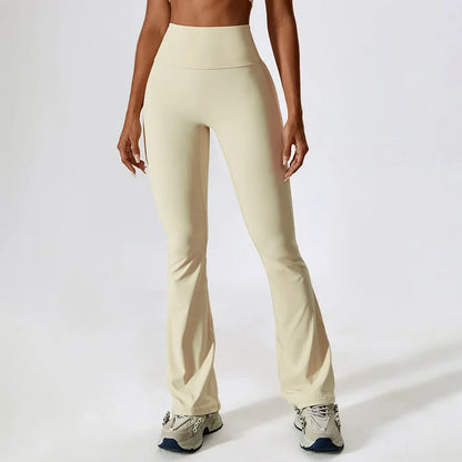 Pantalones de yoga acampanados para mujer, de cintura alta, pierna ancha, para gimnasio, entrenamiento, fitness, deportes, pantalones acampanados, pantalones de baile latino