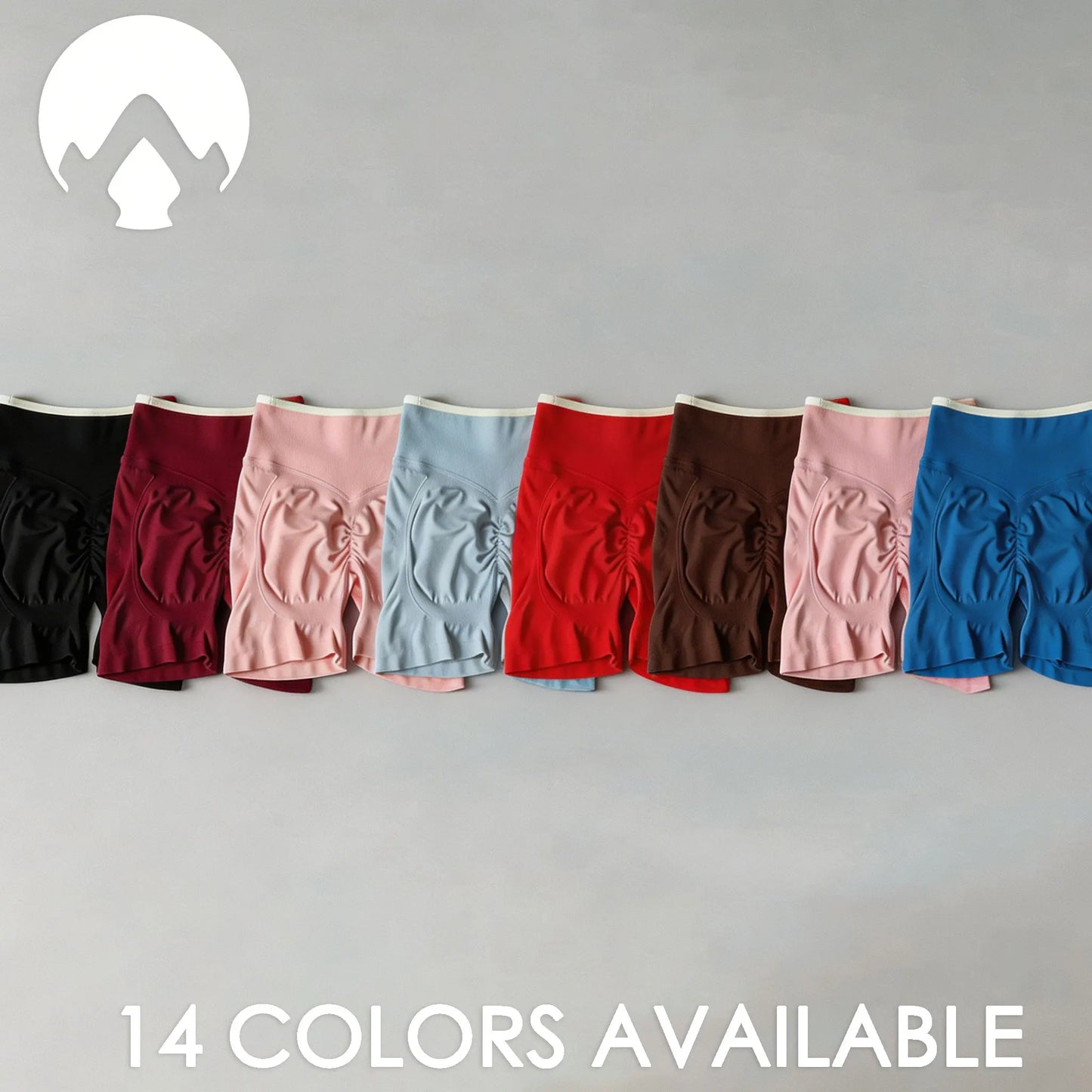 Pantalones cortos de yoga de cintura alta sin costuras con bloques de color para mujer, levantamiento de cadera, pantalones deportivos delgados para trotar, entrenar en el gimnasio, uso diario