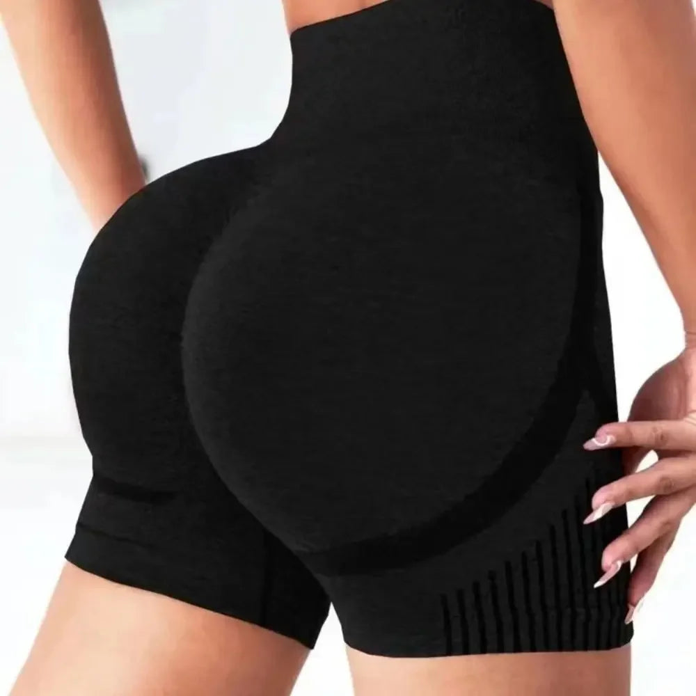 Pantalones Cortos de Yoga de Cintura Alta para Mujer, Pantalones Cortos de Entrenamiento, Levantamiento de Glúteos, Fitness, Gimnasio, Correr, Ropa Deportiva