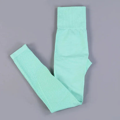 Mallas de yoga de talle alto para mujer, leggings deportivos sin costuras con puntos, mallas push up, ropa deportiva para mujer, pantalones de fitness para yoga