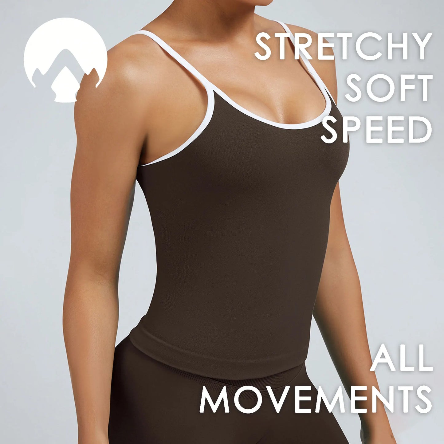 Women's Seamless Backless Color Block Slim Fit Yoga Tank Top, Workout Activewear for Gym Fitness Sports Daily Wear