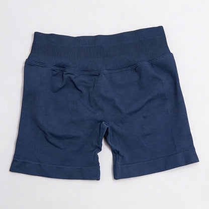 Pantalones cortos de yoga sin costuras de cintura alta para mujer, levantamiento de cadera, transpirables, elásticos, deportivos para correr al aire libre, fitness, entrenamiento diario