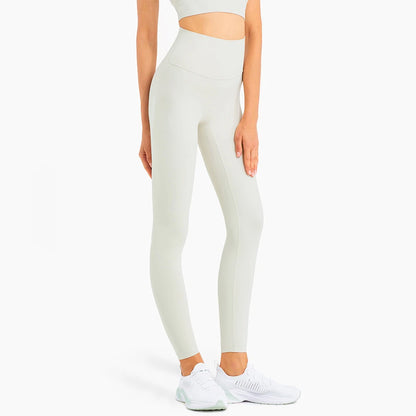 Pantalones de yoga de cintura alta para mujer que levantan los glúteos - Mallas de cadera de melocotón que no se enrollan, leggings finos de verano para control de abdomen para hacer ejercicio