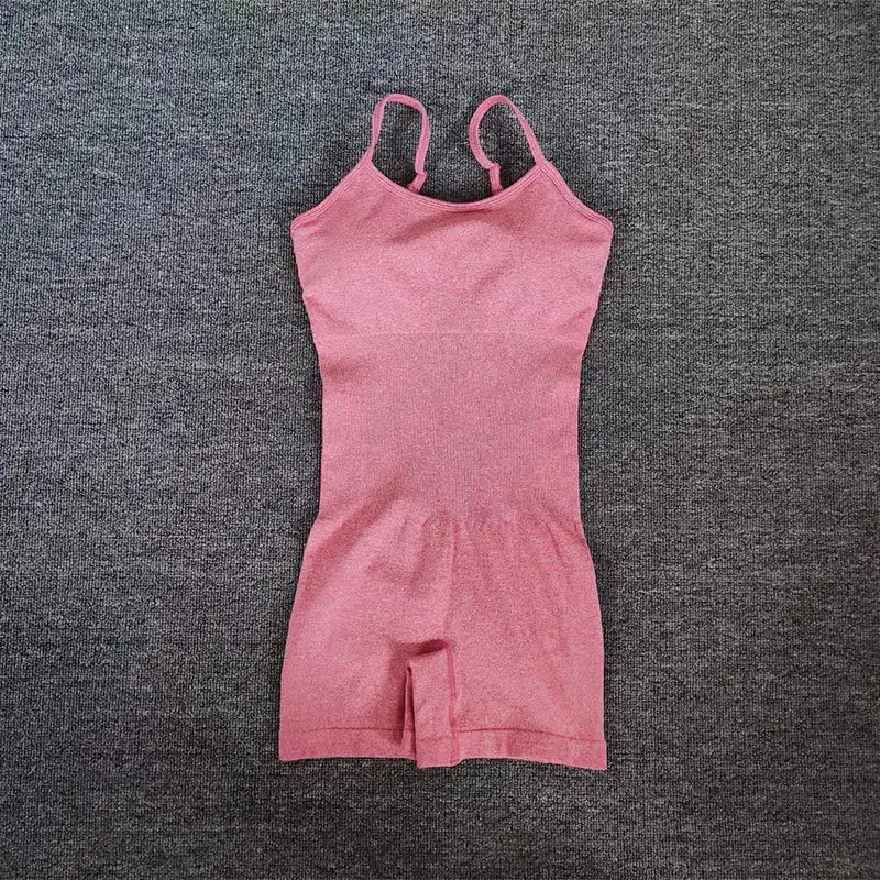 Seamless Fitness Sports Bodysuit: Sexy Peach Butt Lifting, Tummy Control & Chest Enhancing, Sling Shapewear for Yoga, Workout