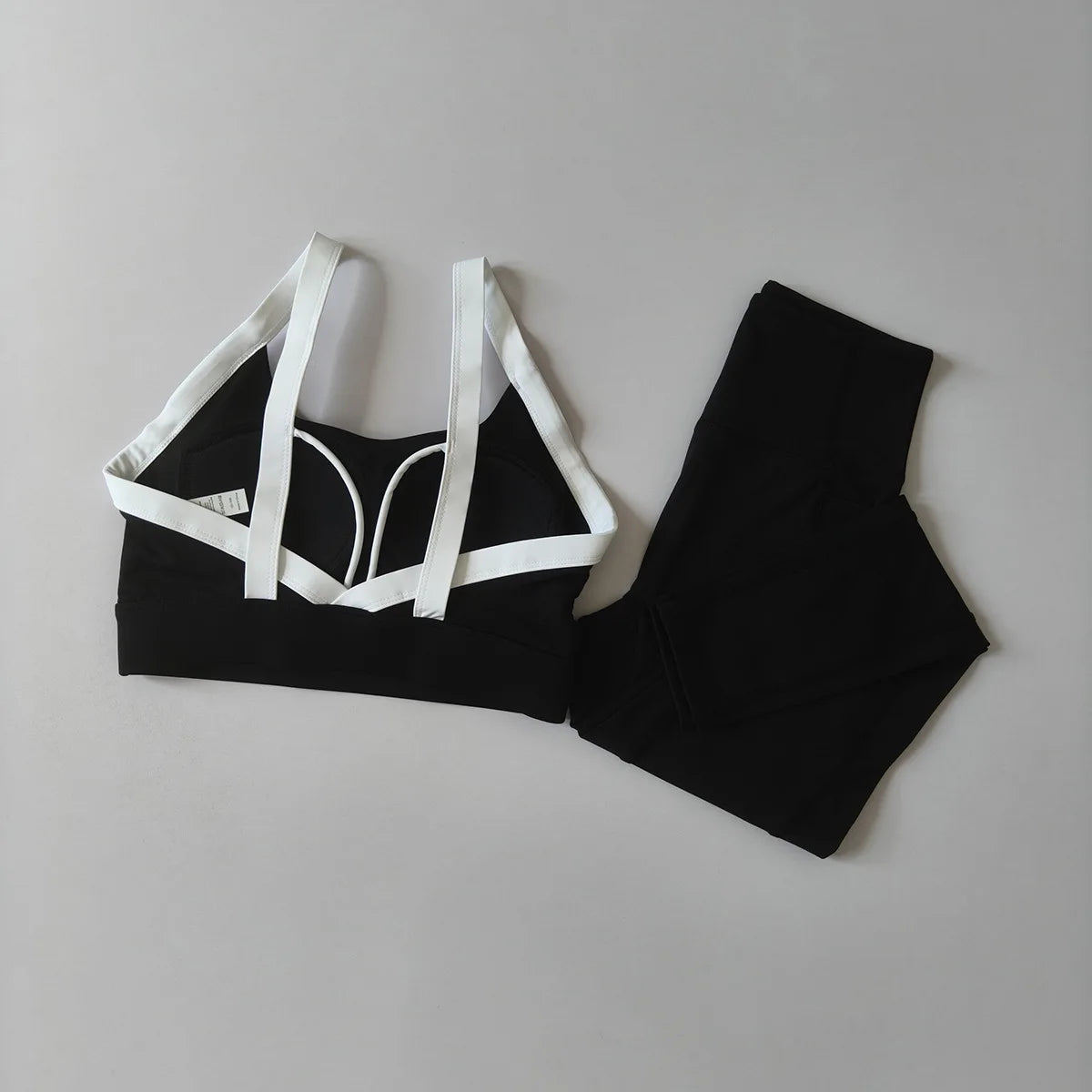 Women's Yoga Suit 2pcs Gym Workout Set Sport Clothing for Women Activewear, Training Exercise Outfit Two-Piece Tracksuit Fitness