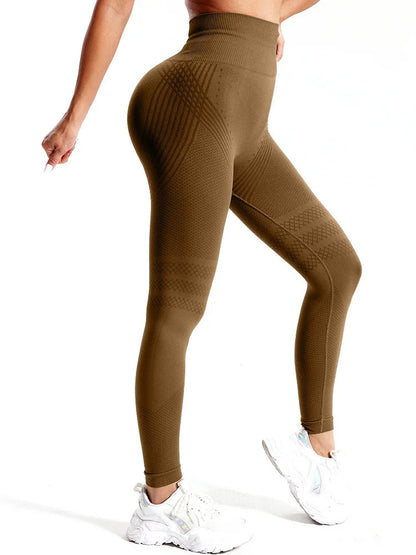 Mallas de gimnasio sin costuras para mujer, pantalones de yoga deportivos, mallas elásticas de cintura alta, mallas de fitness, ropa deportiva