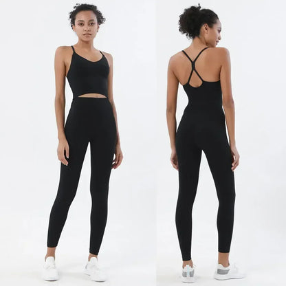 Conjunto de dos piezas de sujetador deportivo y leggings con sensación de desnudez para mujer - Atuendos deportivos de cintura alta para fitness femenino, conjuntos deportivos de ropa activa