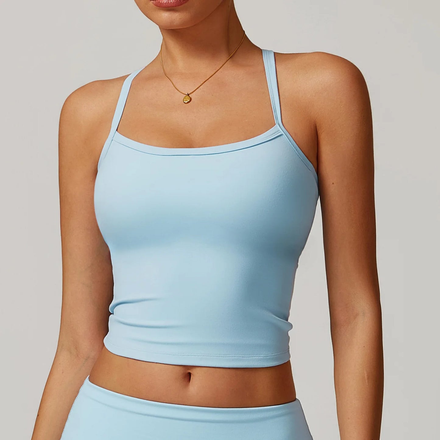 Camiseta de tirantes de yoga con espalda abierta y forro polar para mujer, sujetador deportivo para correr, chaleco de fitness para mujer, ropa deportiva