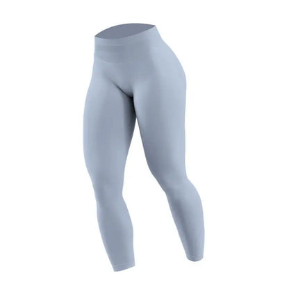 Women's Seamless Running Tights Matte Ribbed Yoga Pants High Stretch Sports Leggings for Workout Fitness Jogging Active Wear