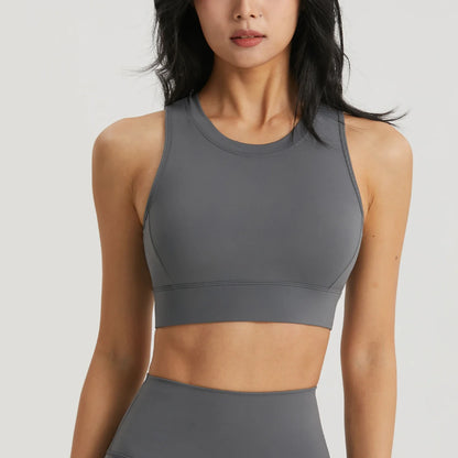 Sujetador deportivo de yoga para mujer, sujetador deportivo de gimnasio, sujetador de fitness, copa semifija, ropa para mujer, ropa interior deportiva de espalda hueca, mallas, top de entrenamiento