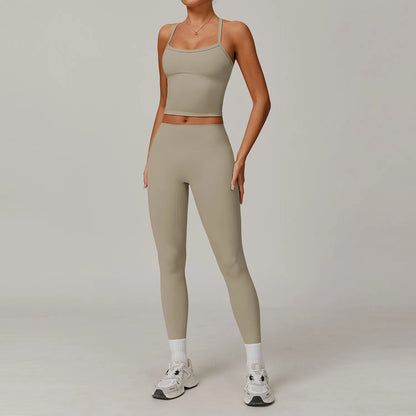 Women's Tight Yoga Tracksuit Workout Activewear 2 Piece Set for Winter Outdoor Running Athletic Sports Suit for Women