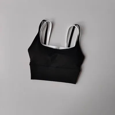 Sujetador deportivo racerback de mujer con efecto "Nude-Feel" – Chaleco de yoga antisacudidas y antideslizante – Top de fitness para correr, yoga y entrenamientos de gimnasio