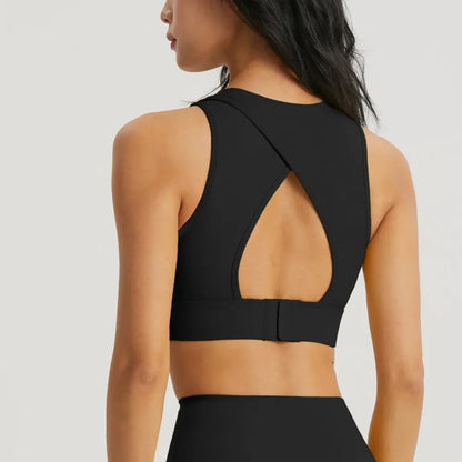 Sujetador deportivo de yoga para mujer, sujetador deportivo de gimnasio, sujetador de fitness, copa semifija, ropa para mujer, ropa interior deportiva de espalda hueca, mallas, top de entrenamiento