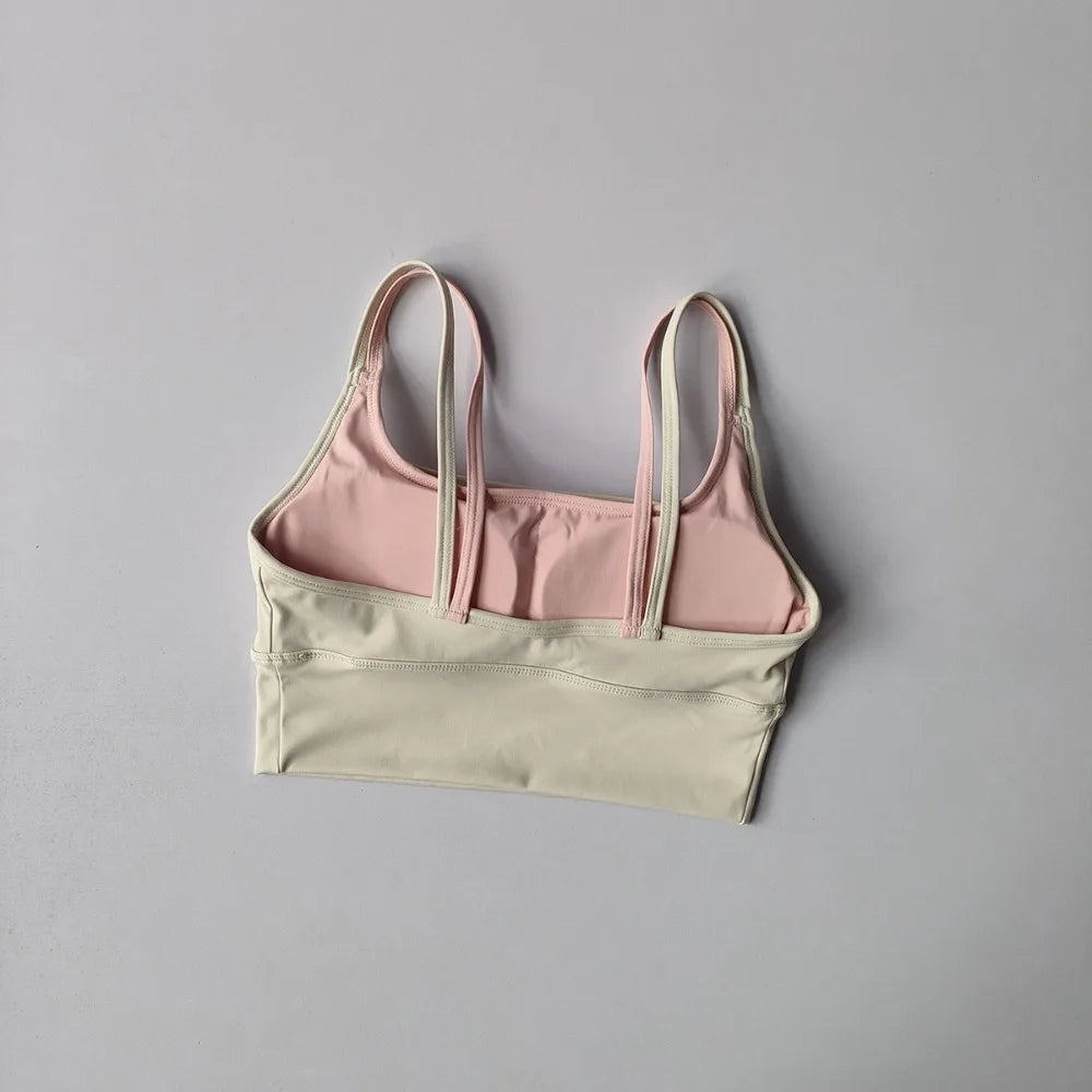 Sujetador deportivo racerback de mujer con efecto "Nude-Feel" – Chaleco de yoga antisacudidas y antideslizante – Top de fitness para correr, yoga y entrenamientos de gimnasio