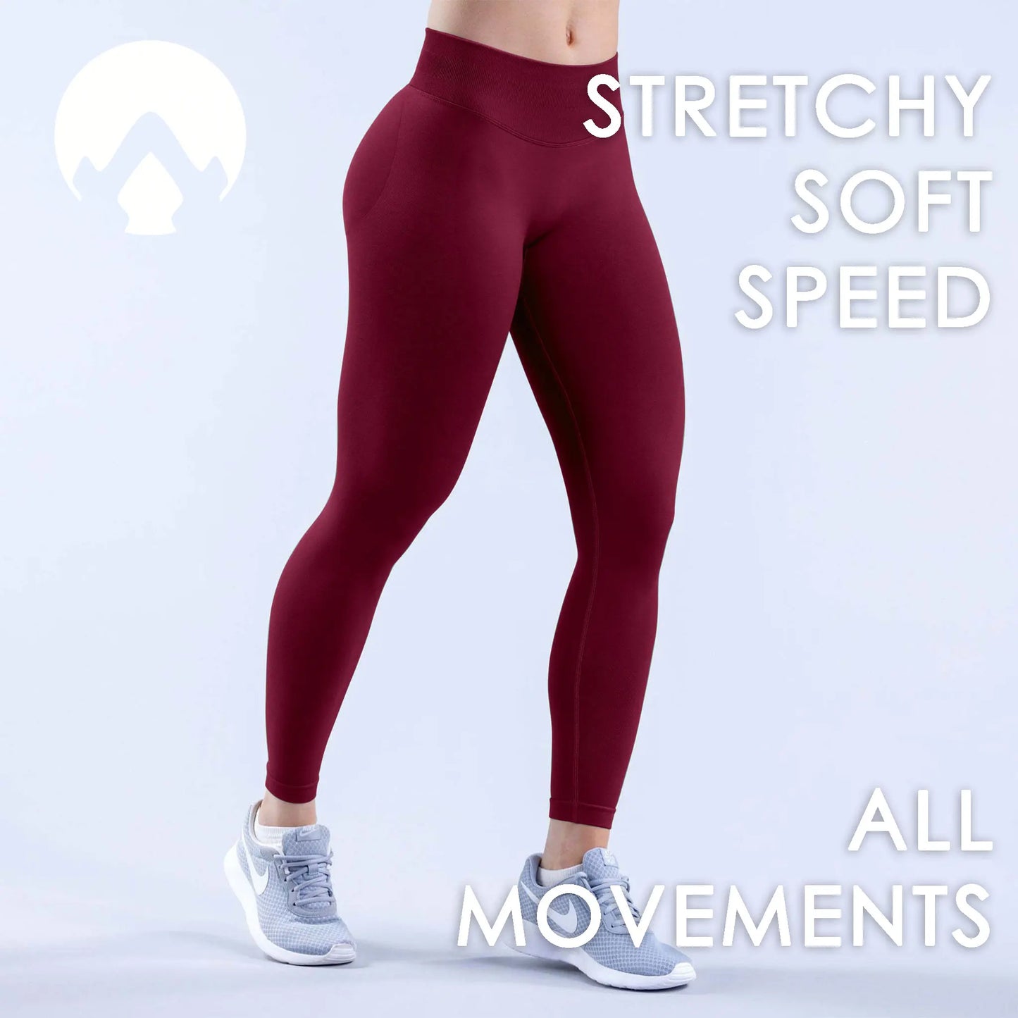 Women's Seamless Running Tights Matte Ribbed Yoga Pants High Stretch Sports Leggings for Workout Fitness Jogging Active Wear