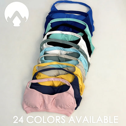 Seamless Nylon Halter Yoga Bra Women Backless High Support Workout Sports Bra Breathable Stretch Fitness Activewear Intimate Top