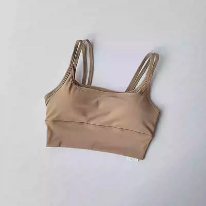 Sujetador deportivo racerback de mujer con efecto "Nude-Feel" – Chaleco de yoga antisacudidas y antideslizante – Top de fitness para correr, yoga y entrenamientos de gimnasio