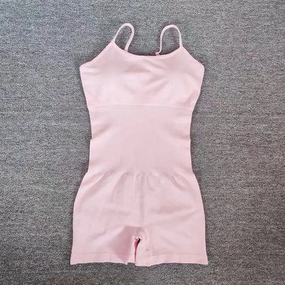 Seamless Fitness Sports Bodysuit: Sexy Peach Butt Lifting, Tummy Control & Chest Enhancing, Sling Shapewear for Yoga, Workout