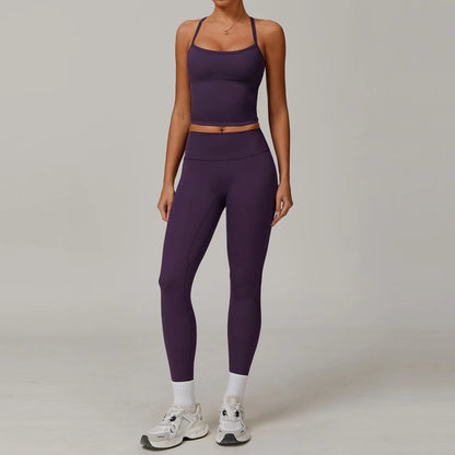 Women's Tight Yoga Tracksuit Workout Activewear 2 Piece Set for Winter Outdoor Running Athletic Sports Suit for Women