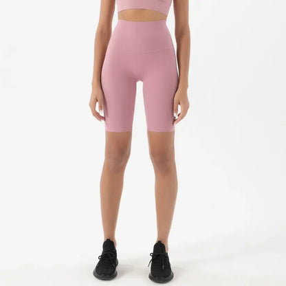 Pantalones cortos deportivos para mujer, cintura alta, yoga, ajuste entallado, levantamiento de glúteos, gimnasio, correr, alta elasticidad, ciclista, cintura alta, entrenamiento, gimnasio.