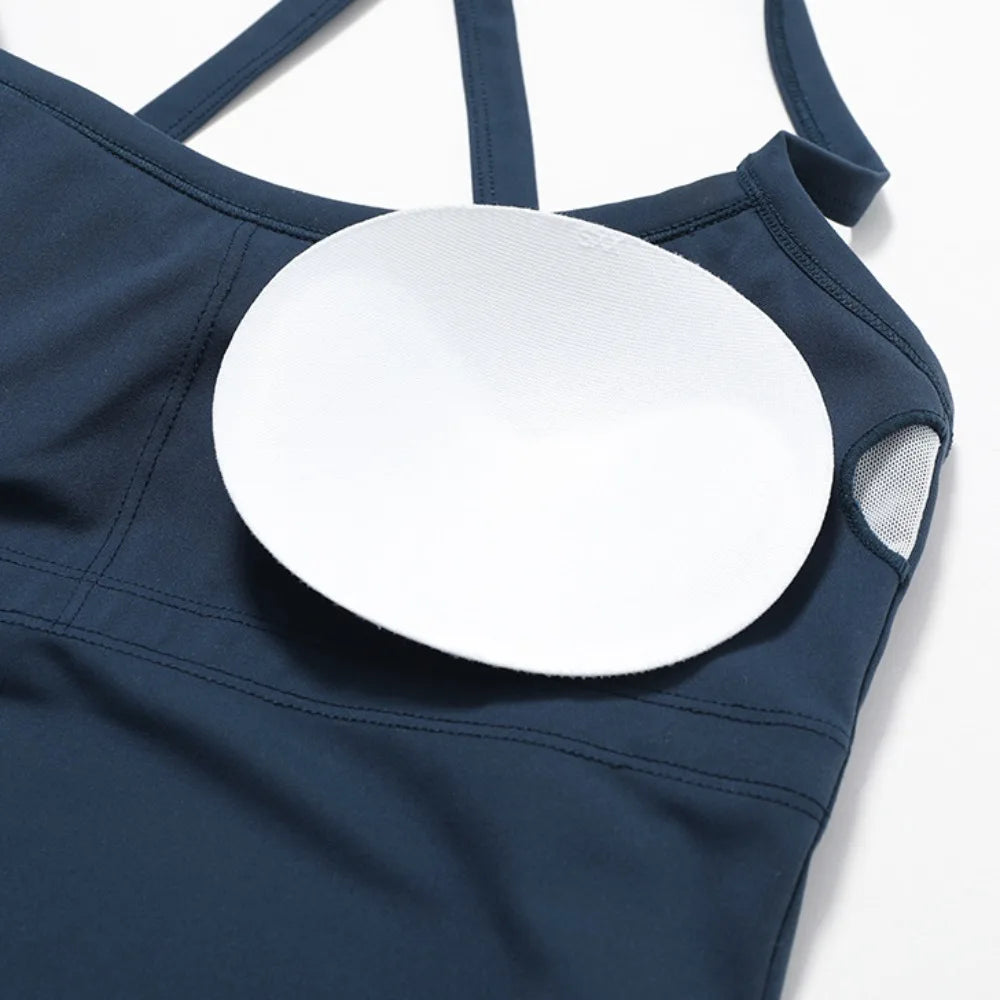 Camiseta de tirantes de yoga con espalda abierta y forro polar para mujer, sujetador deportivo para correr, chaleco de fitness para mujer, ropa deportiva
