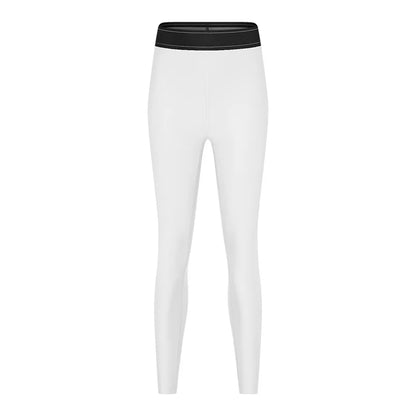 Women's High Waist Butt Lifting Yoga Set - High Impact Supportive Sports Bra and Leggings Gym Outfit with Contrast Color