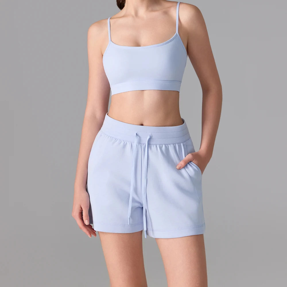 Sujetador deportivo, top, shorts de correr, conjunto de chándal de 2 piezas para mujer, conjunto deportivo y casual de verano para entrenamiento