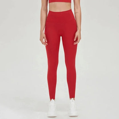 Pantalones de yoga de licra, leggings de gimnasio para mujer, mallas suaves de fitness, cintura alta elástica, transpirables, sin línea en T, pantalones deportivos