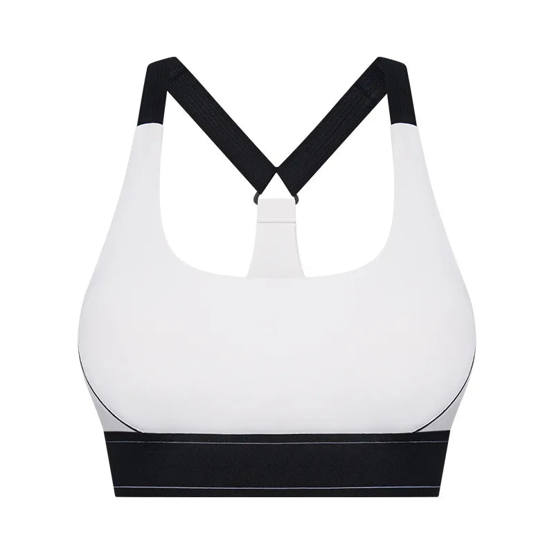 Women's High Waist Butt Lifting Yoga Set - High Impact Supportive Sports Bra and Leggings Gym Outfit with Contrast Color