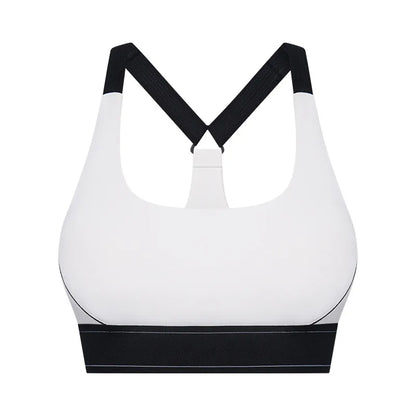 Women's High Waist Butt Lifting Yoga Set - High Impact Supportive Sports Bra and Leggings Gym Outfit with Contrast Color