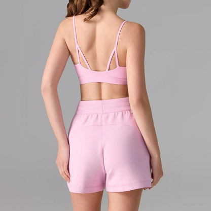 Sujetador deportivo, top, shorts de correr, conjunto de chándal de 2 piezas para mujer, conjunto deportivo y casual de verano para entrenamiento