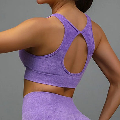 Conjunto de entrenamiento de yoga de 2 piezas para mujer, sujetador deportivo de alto impacto y pantalones cortos de cintura alta con control de abdomen para gimnasio, correr Verano 2025