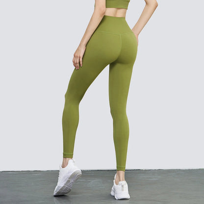 Pantalones de yoga de cintura alta para mujer que levantan los glúteos - Mallas de cadera de melocotón que no se enrollan, leggings finos de verano para control de abdomen para hacer ejercicio