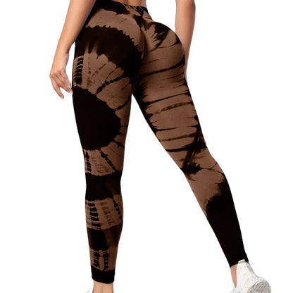 Leggings sin Costuras para Mujer, Pantalones de Yoga, Cintura Alta, Teñido Anudado, Leggings de Entrenamiento, Levantamiento de Glúteos, Mallas Deportivas para Gimnasio de Mujer