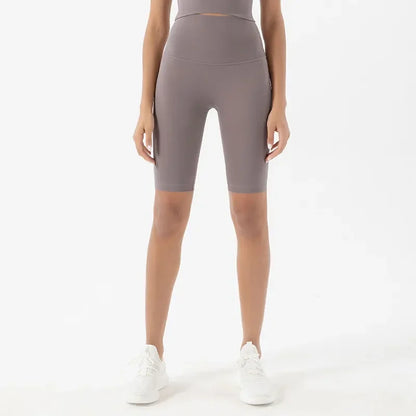 Pantalones cortos deportivos para mujer, cintura alta, yoga, ajuste entallado, levantamiento de glúteos, gimnasio, correr, alta elasticidad, ciclista, cintura alta, entrenamiento, gimnasio.
